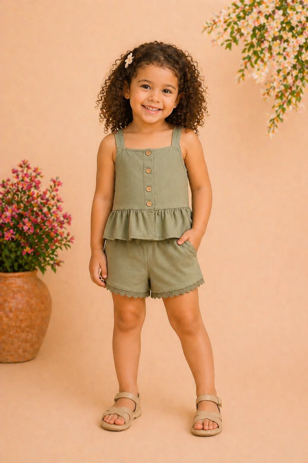 Ensemble Fille – Élégance Naturelle & Style Minimaliste