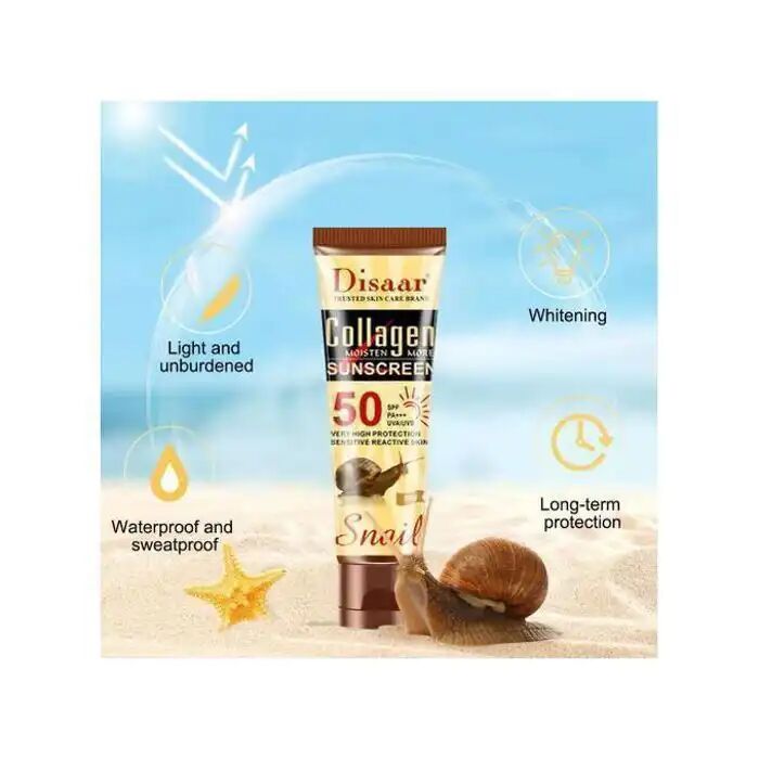 Crème Collagène Escargot Visage Blanchissante Anti-âge/rides Spf 50