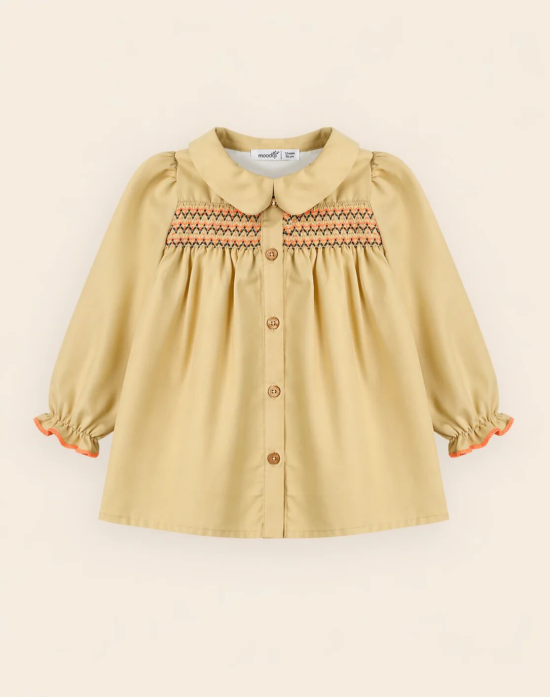 Robe Bébé Fille À Smocks Brodés