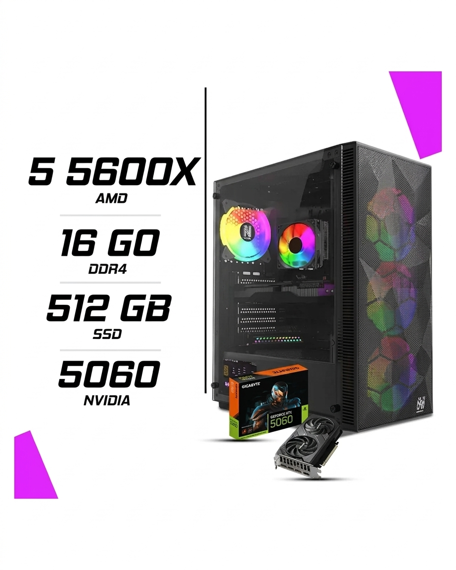 Pc Gamer Amd Ryzen 5 5600x Rtx 5060 8g