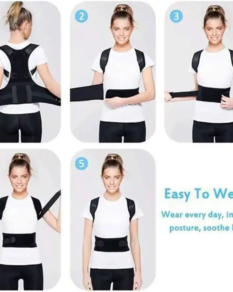 Posture Correcteur - Respirant Ceinture Support Lombaire Dorthèse Dorsale thumbnail 3
