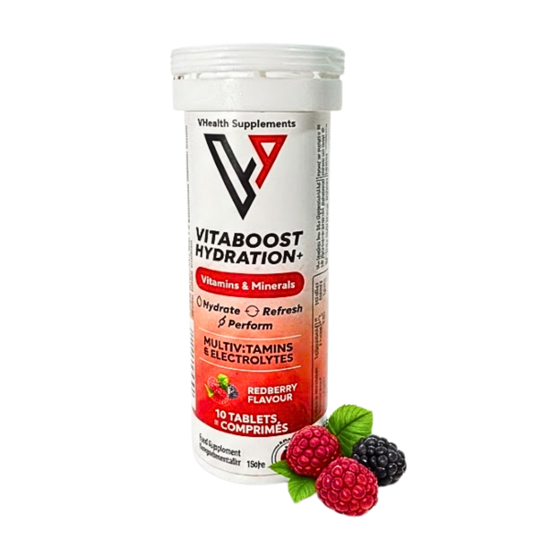 Vitaboost Hydration+ Multivitamins Redberry Goût Fruit Rouge 10 Comprimes