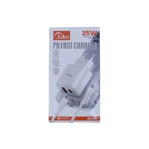 Joko Chargeur Ultra-rapide Jk-d05 Pd 25w – Double Port Usb & Type-c | Charge Ultra-rapide Et Sécurisée