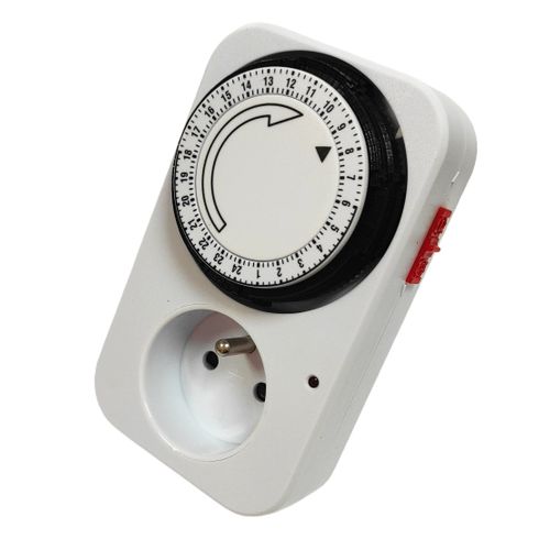 Prise Avec Minuterie Mécanique 24 Heures Programmable