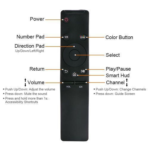 Télécommande De Remplacement Pour Samsung 4k Ultra Hd