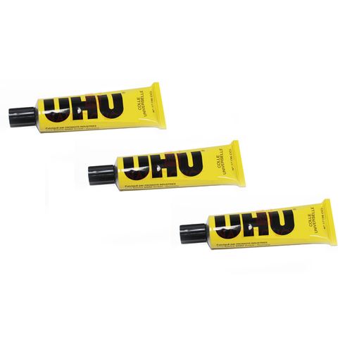 Lot De 3 Tubes De Colle Liquide 35 G – Sans Solvant – Séchage Rapide Multi-matériaux