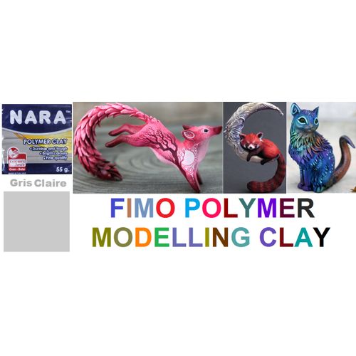 Pâte Polymère Fimo Gris Clair – Modelage Et Cuisson Au Four