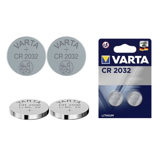 Lot de 2 Piles Bouton Lithium CR2032 3V – 220 mAh – Blister