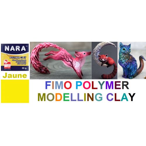Patte Argile Fimo Polymer Clay Modelling, Jaune, Cuire Au Four, Toute Réalisation