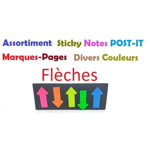 Post-it Flèche Adhésifs Multicolores – Bureau, Maison Et École