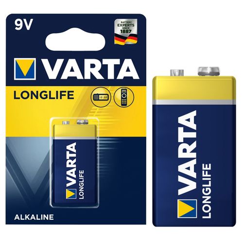Pile Alcaline Longlife, 9v (6lr61),capacité : 550 Mah