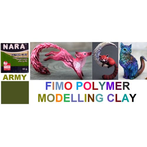 Patte Argile Fimo Polymer Clay Modelling, Army, Cuire Au Four, Toute Réalisation