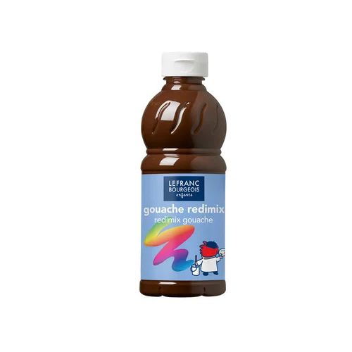 Bouteille De Gouache Liquide Tempera Marron Terre D’ombre Brûlée 500 Ml