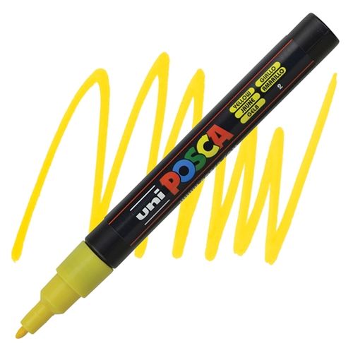 Marqueur Peinture Conique Fin, Jaune, Créations Artistiques