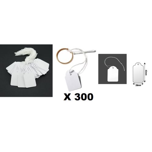 300 Étiquettes Pour Bijoux & Accessoires, En Carton Avec Fil D'attache