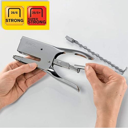 Pince-agrafeuse Métal Chrome Classic K1 pour Agrafage -Capacité 50 Feuilles