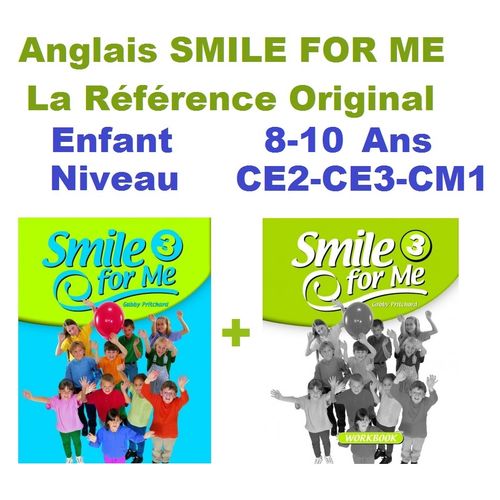 Smile For Me 3, pack anglais manuel + activités (CE2–CM1)