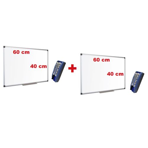 2 Tableaux Blancs Magnétiques Effaçables À Sec, 2 Brosses Spéciales, 4 Marqueurs