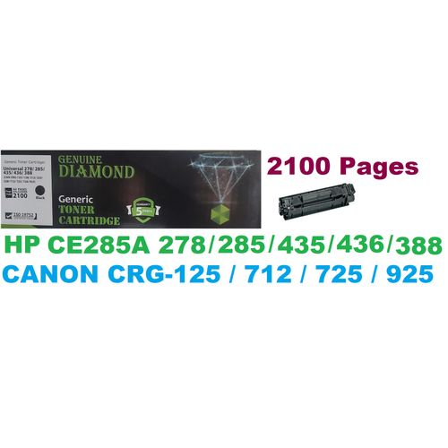 Toner Economique 2100 Pages Compatible Hp Canon Crg-125/712/725/925