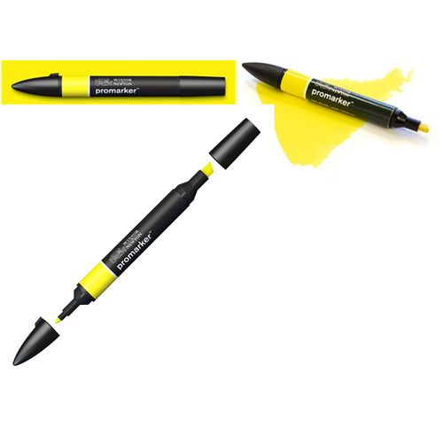 Feutre Promarker Jaune Alcool Double Pointe : parfait Pour Tout Objet Artistique