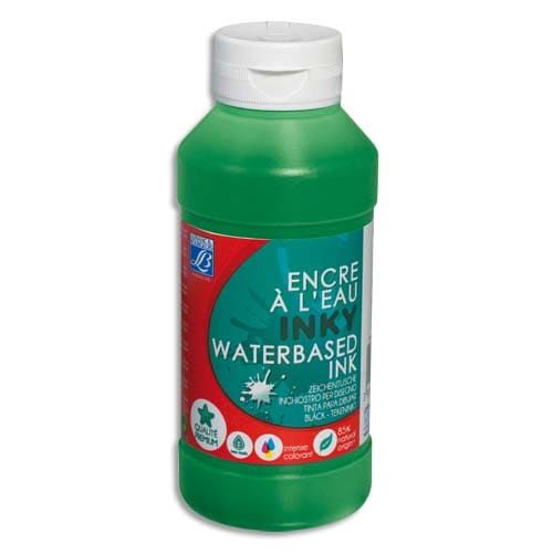 Lefranc & Bourgeois Flacon Dencre Dessin Vert Brillant 250ml,multi-surface,tout Techniques,diluable