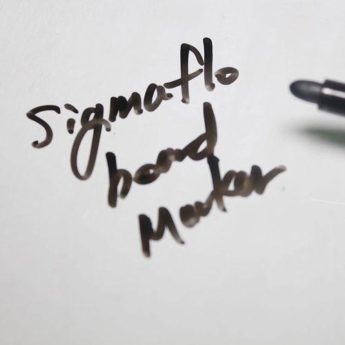 Mon Ami Lot 6 Marqueurs Sigmaflo Pour Tableau Blanc, Pointe Ogive,encre Liquide Noir