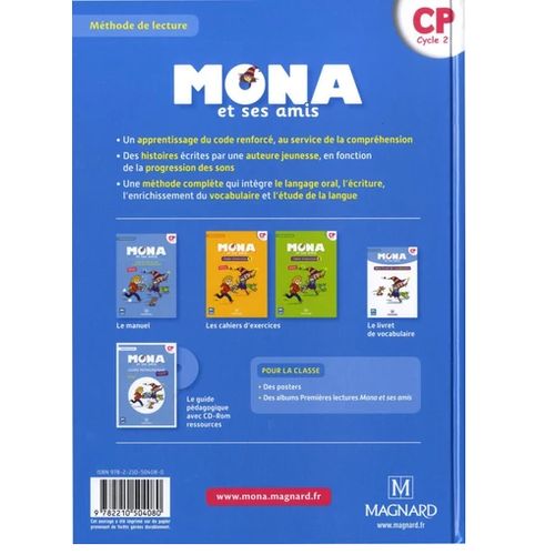 Magnard Mona Et Ses Amis Cp- Méthode De Lecture - Lapprentissage Du Code Au Service De La Compréhension Cp