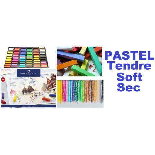 Boîte de demi-pastels tendres à forte pigmentation