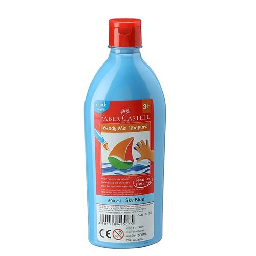 Bouteille Gouache Peinture Ready Mix Tempera Fc, Bleu Ciel