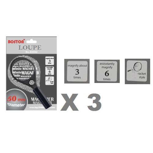 Loupe Portable Optique X3 Diamètre 50 Mm