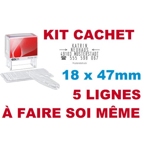 30 Set Cachet 5 Lignes À Faire Soi-même Caractères pincette  
