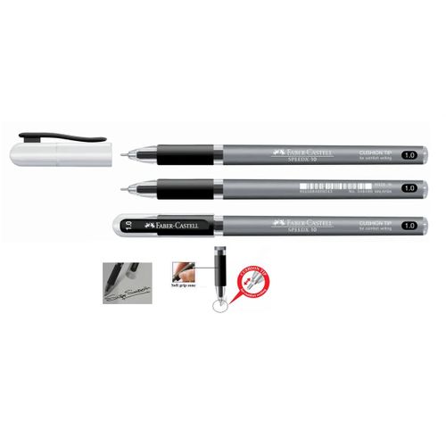 3 Stylos Bille Speedx Super Lisse 1.0 Mm - Noir 