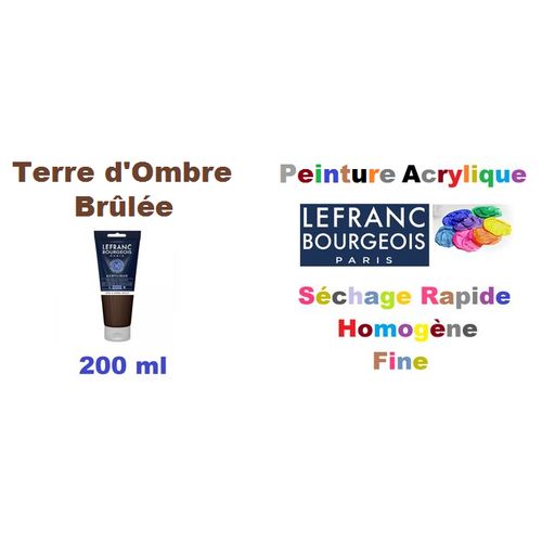Peinture Acrylique Fine Terre D'ombre Brûlée