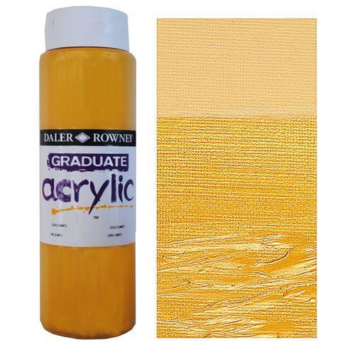 Bouteille Acrylique Graduate Or Gold – Pigmenté Et Éclatant
