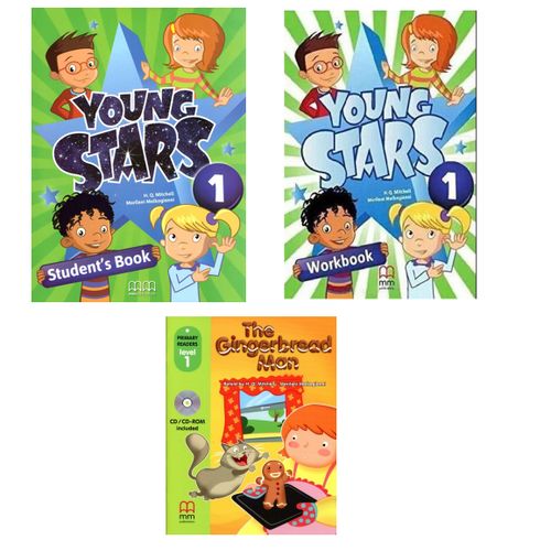 Pack Anglais Scolaire Young Stars Niveau 1: Manuel Student Book + Cd