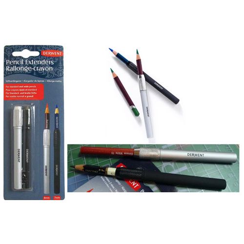 2 Rallongeurs Crayons, Métal Lisse, Utilisation
