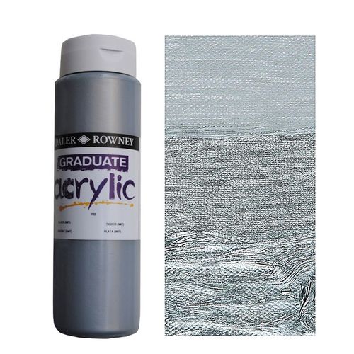 Peinture Acrylique Argent – Flacon Gradué, Pigmenté Et Éclat Intense