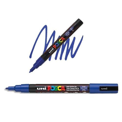 Uni Ball Marqueur - Fin 1,5 Mm - Bleu Foncé