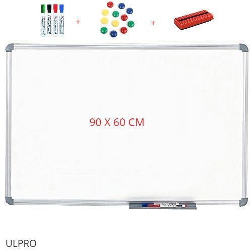 Tableau Magnétique Blanc 90x60 Cm Avec Accessoires