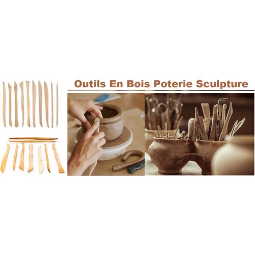 Lot 9 Ébauchoirs Bois Poterie Et Sculpture – Modelage Précision