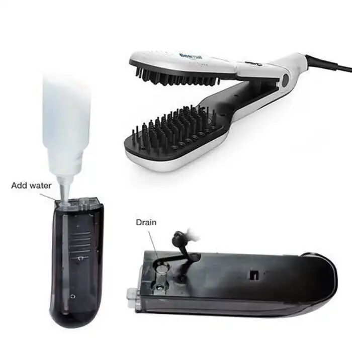 Peigne Lisseur À Vapeur - Brosse Professionnelle - 230°c - Céramique Ionique thumbnail 4