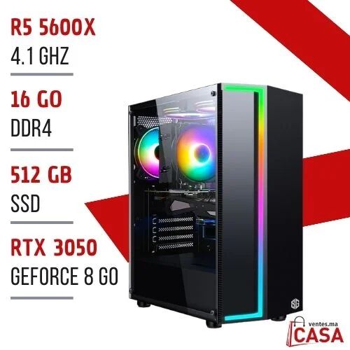 Pc Gamer Performance : Ryzen 5 5600x | Rtx 3050 (8go) | 16go Ram | Ssd 512go Nvme