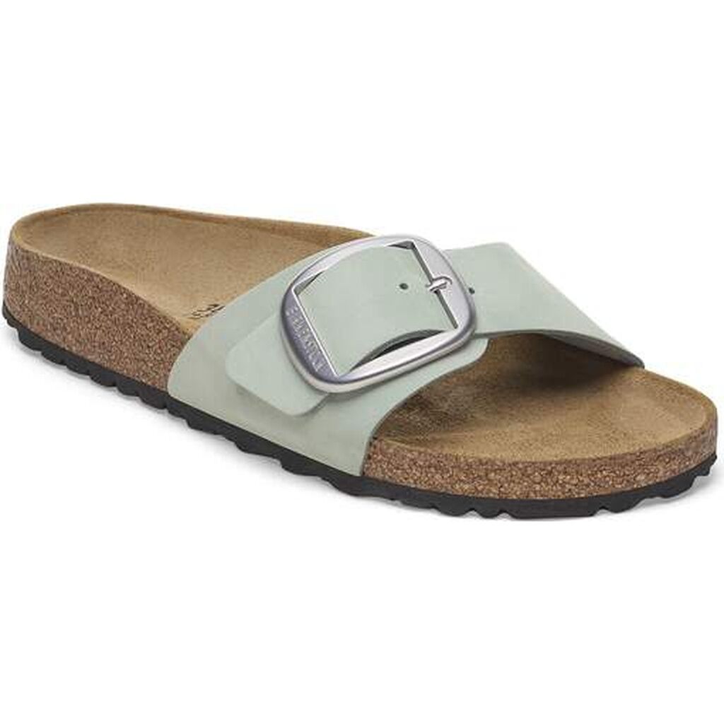 Madrid Big Buckle Nubuck Leather Pure Sage Narrow