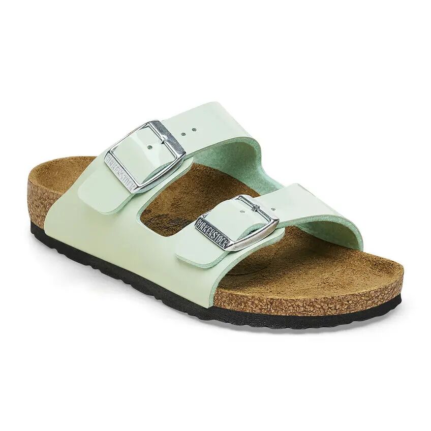 Arizona Kids Birko-flor Patent Surf Green Narrow