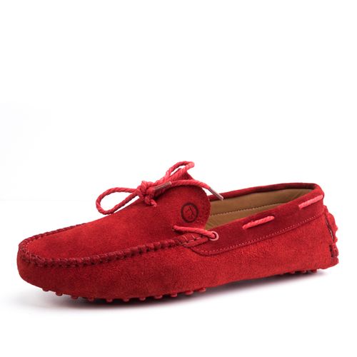 Mocassins En Cuir Daim Avec Lacets