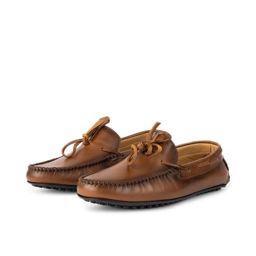 D’009 Mocassin En Cuir
