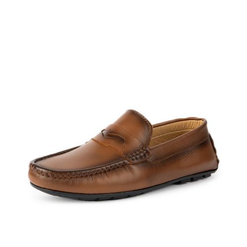 D’007 Mocassin En Cuir