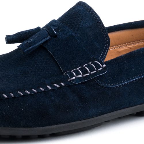Mocassins D'urbano En Cuir Daim Avec Glands thumbnail 2