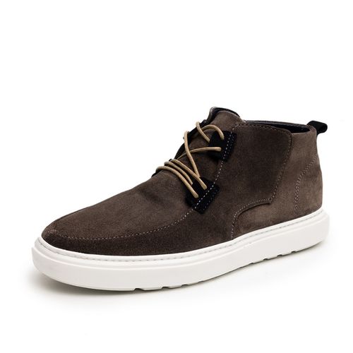 Baskets Montantes En Cuir Daim