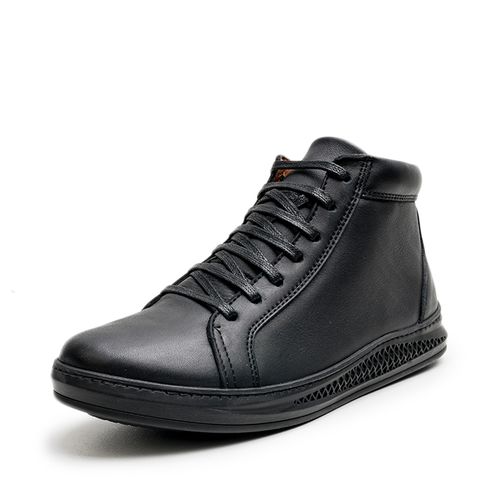 Baskets Montantes En Cuir